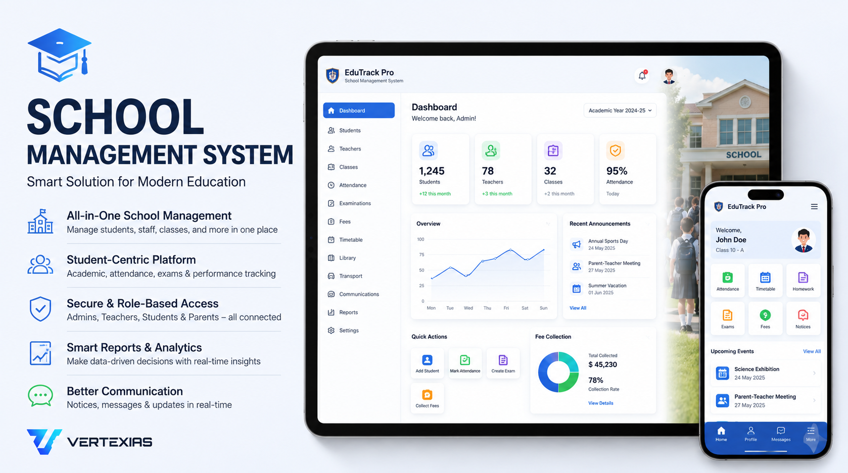 EduTrack Pro - School Management SaaS